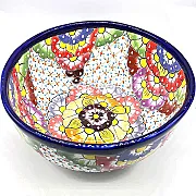 Grand saladier coloré en céramique - Vaisselle artisanale