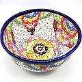 Grand saladier coloré en céramique - Vaisselle artisanale