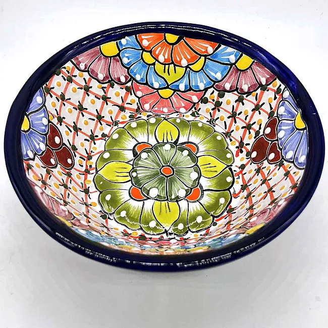 Plat coloré en céramique - Vaisselle artisanale de service