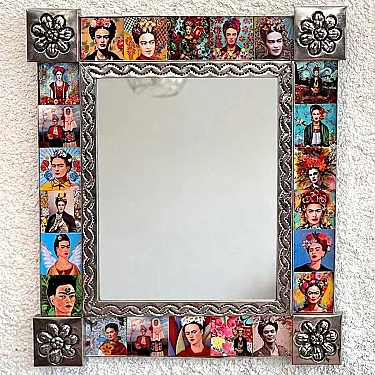 Miroir Frida Kahlo - miroir décoration murale