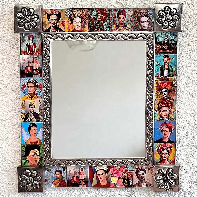 Miroir Frida Kahlo - miroir décoration murale