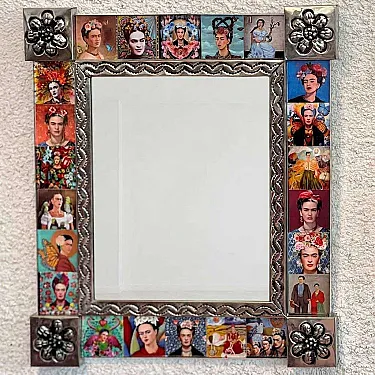 Miroir rectangulaire Frida Kahlo - Décoration murale