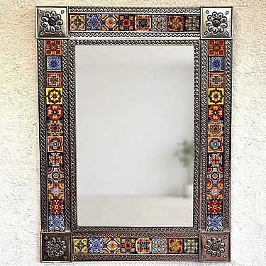 Grand miroir rectangulaire - Décoration murale