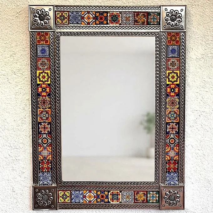 Grand miroir rectangulaire - Décoration murale