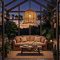 luminaire en fibres végétales - Déco maison