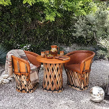 salon de jardin Equipal - mobilier mexicain traditionnel