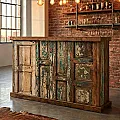 Grand meuble bar en pin - un meuble unique - Artisanat mexicain