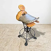 Chaise haute de bar pivotante