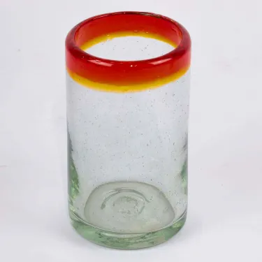 Verres soufflés colorés