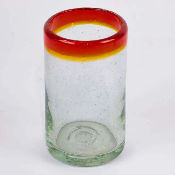Verres soufflés colorés