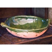 Grand plat de cuisson en terre cuite