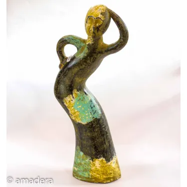 Statuette déco en terre cuite