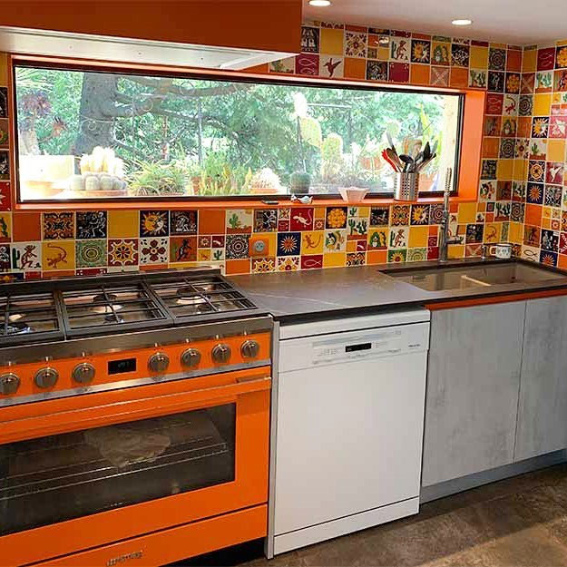 Carreaux Muralux Mexicains 10x10 Cm - Dosseret Cuisine - Multicouleur - Cerames