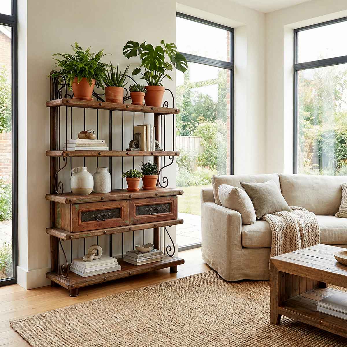meuble-etagere-bois-fer-forge-amadera